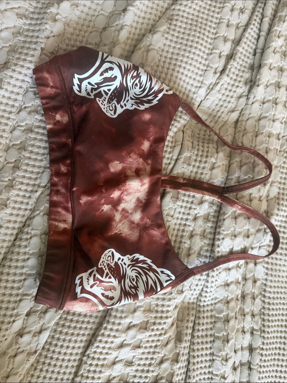 Tie-Dye Maroon DarcSport Sports bra